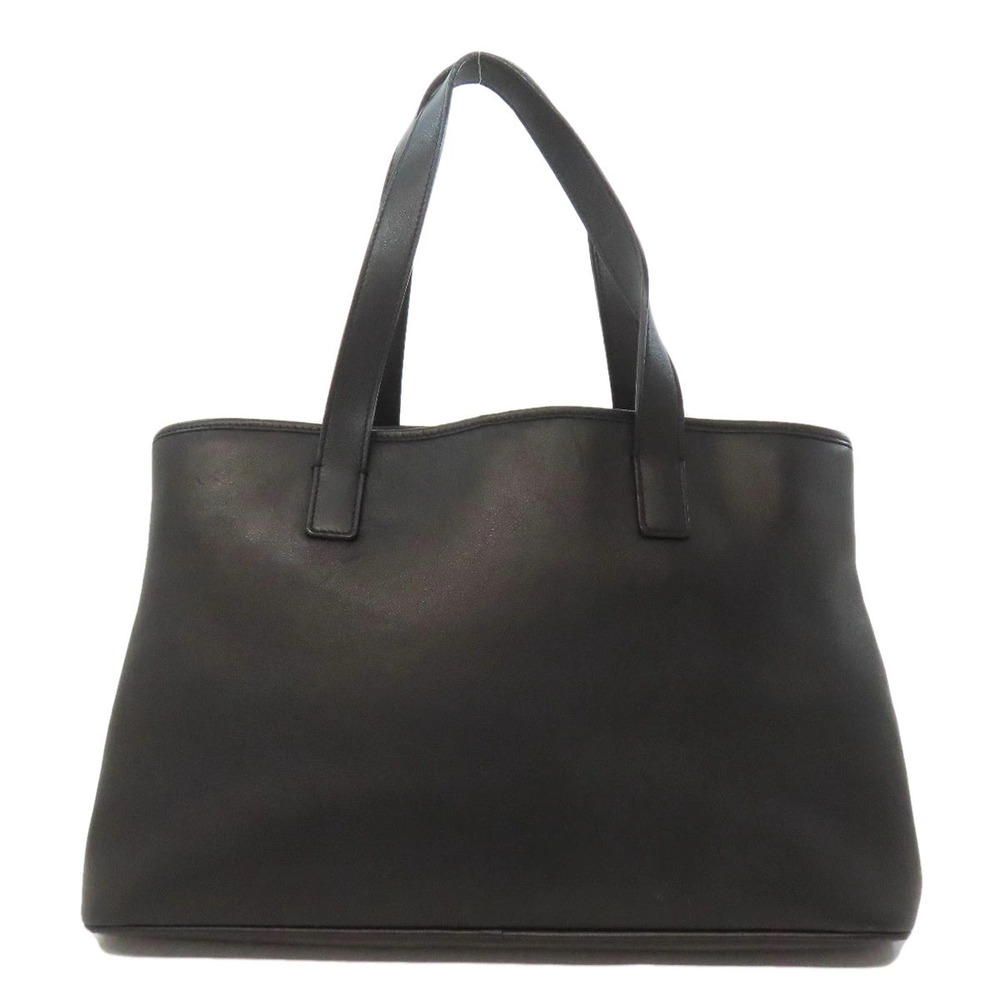 Salvatore Ferragamo Calfskin Tote Bag Black